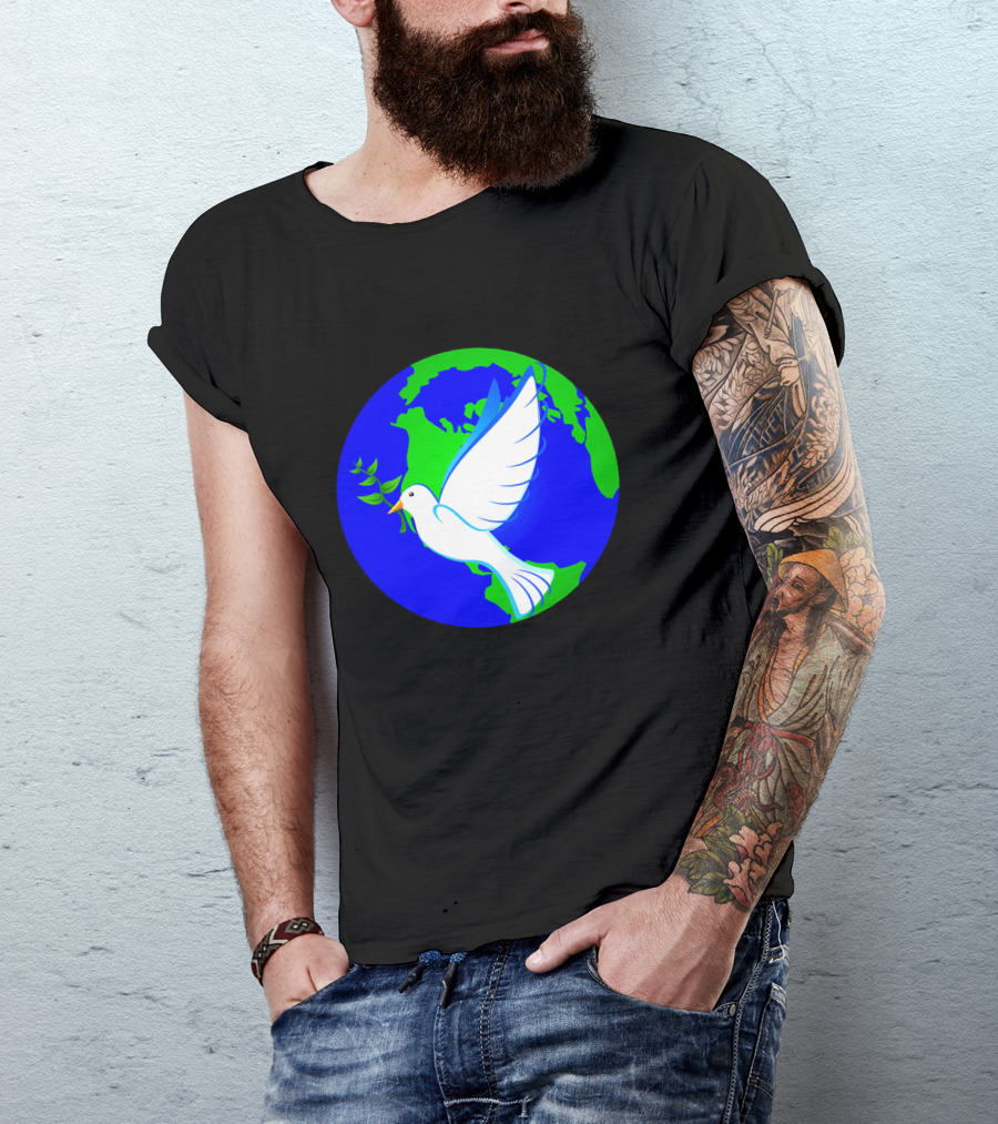 World Peace Dove Earth T-Shirt