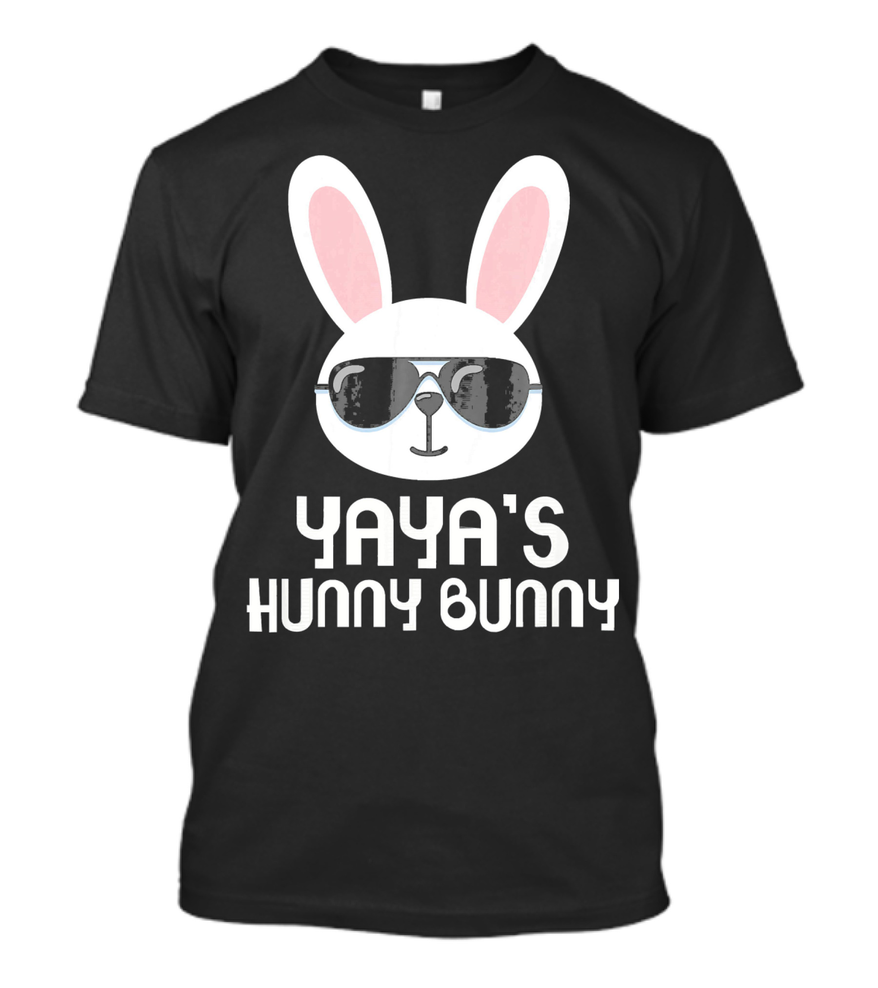 Yaya's Hunny Bunny Cool Easter Bunny Wearing Sunglasses T-Shirt