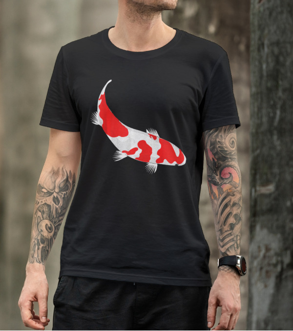 Vintage Distressed Kohaku Koi Fish T-Shirt