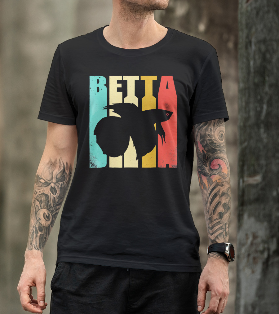Betta Vintage Retro Bold Colorful T-Shirt