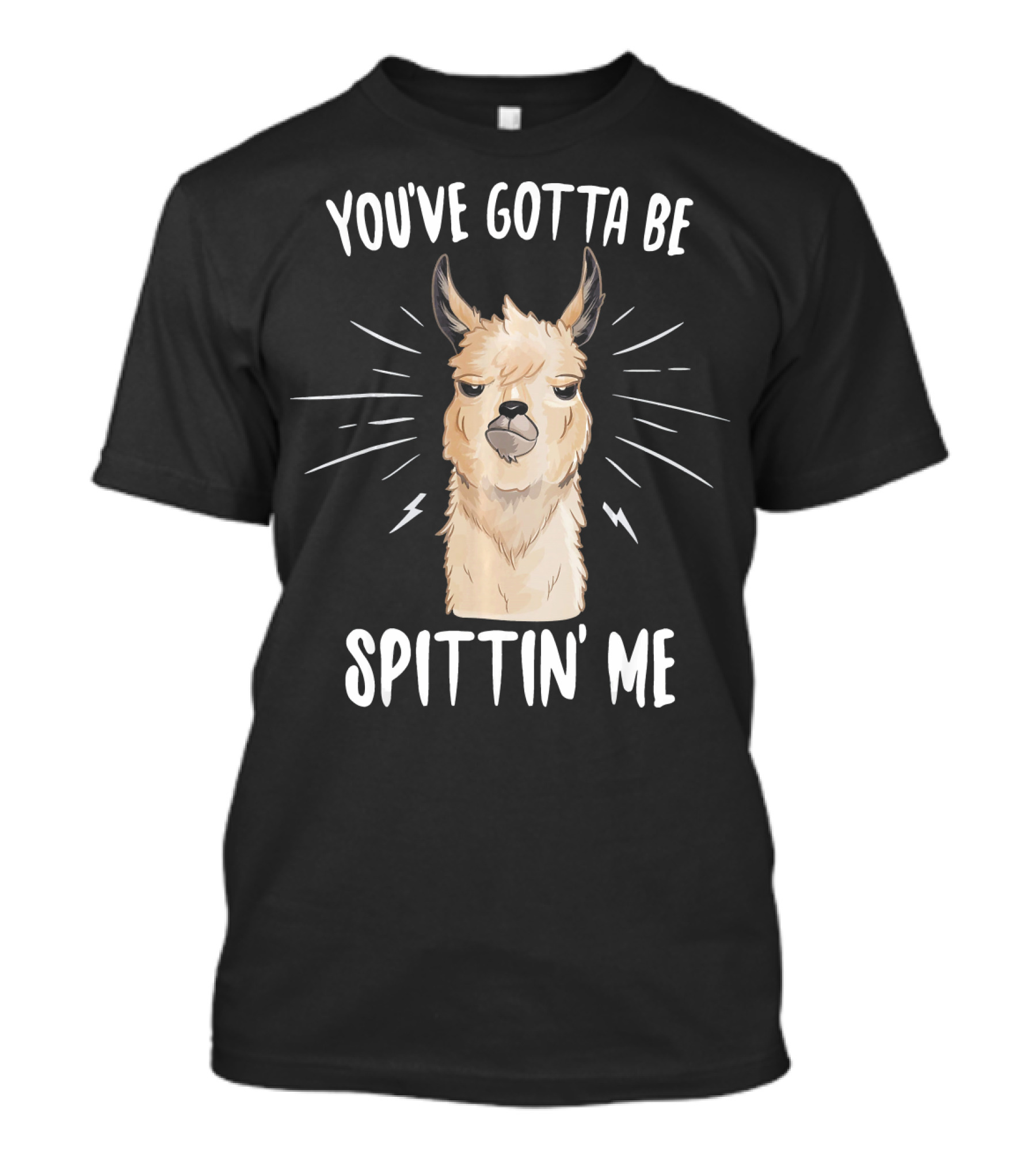 You've Gotta Be Spittin' Me Funny Alpaca Llustration T-Shirt