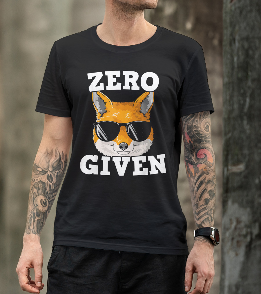 Zero Fox Given Fox With Glasses T-Shirt