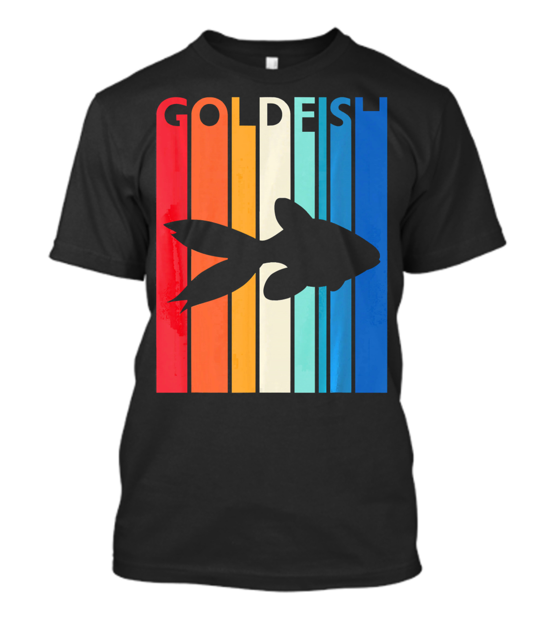GOLDFISH Silhouette On Retro T-Shirt