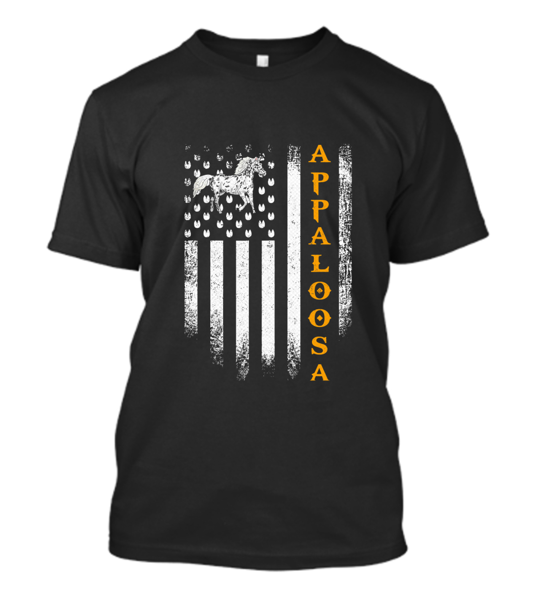 Vintage USA Flag With Appaloosa Horse T-Shirt