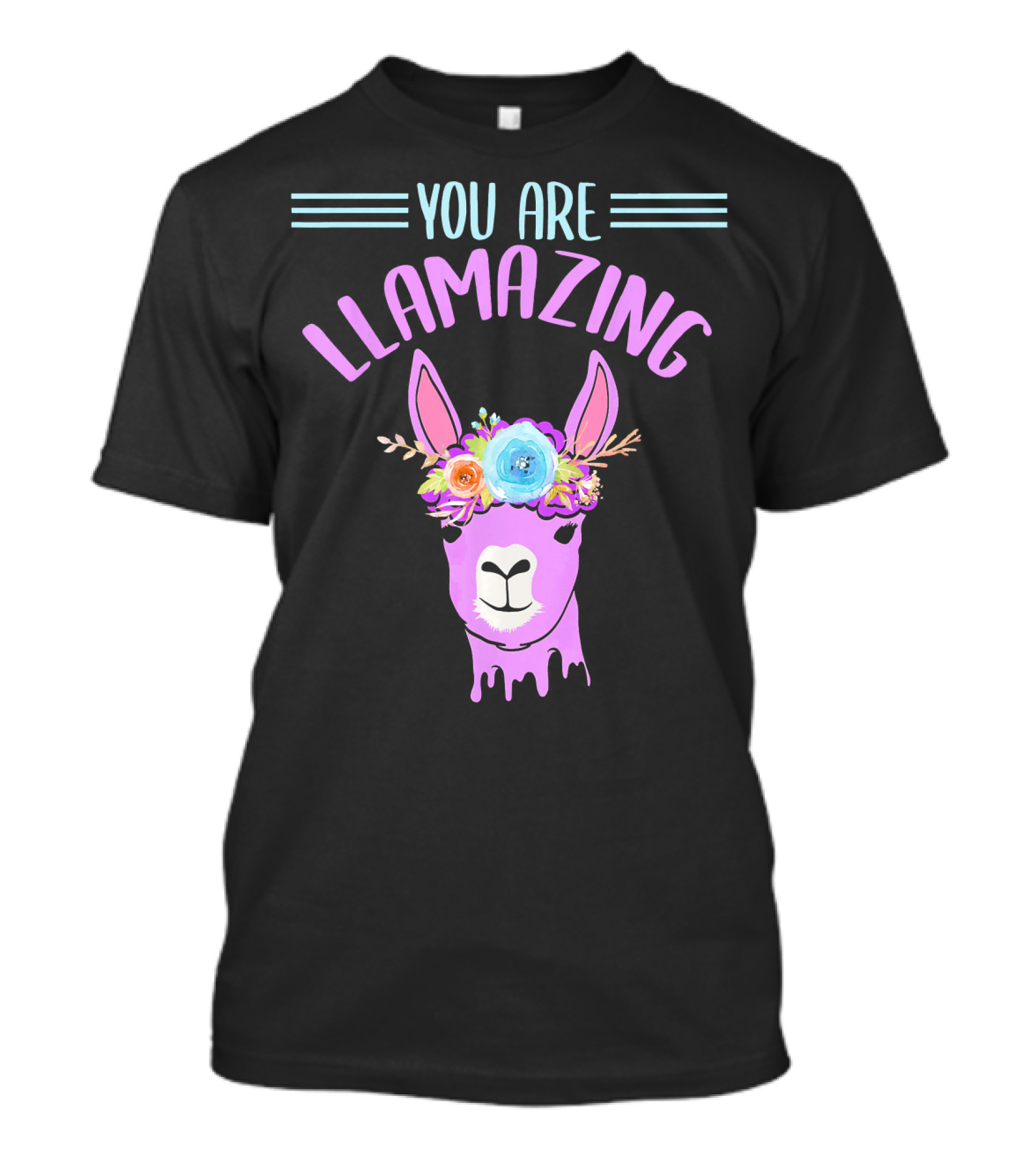 You Are Llamazing Llama With Flower Crown T-Shirt