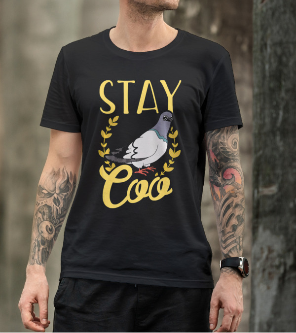 Stay Coo Vintage Pigeon Hipster T-Shirt