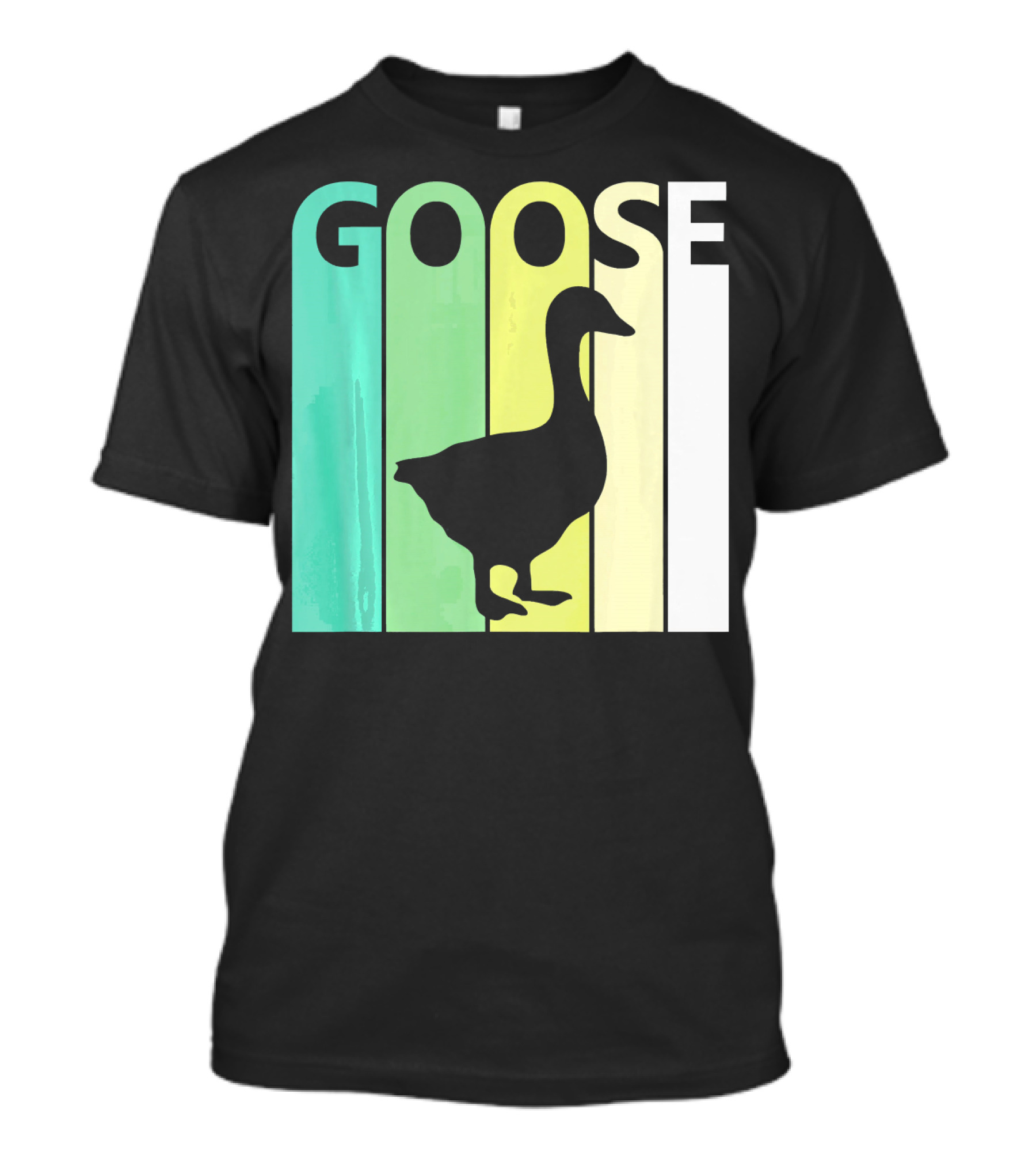 Goose Silhouette Wild Animal St Patricks Vintage Colors T-Shirt