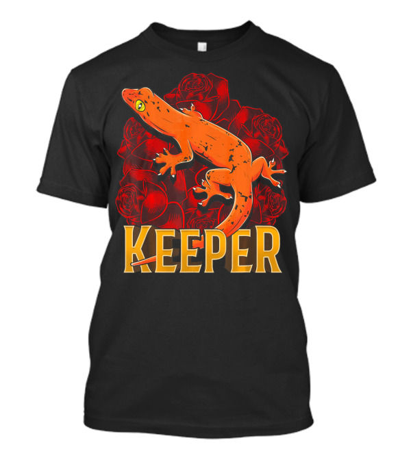 Awesome Gecko Keeper Proud Reptile Dinosaur Roses T-Shirt