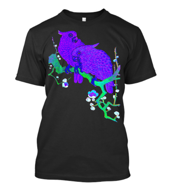 Cockatiel Vaporwave Purple Aesthetic Coc T-Shirt
