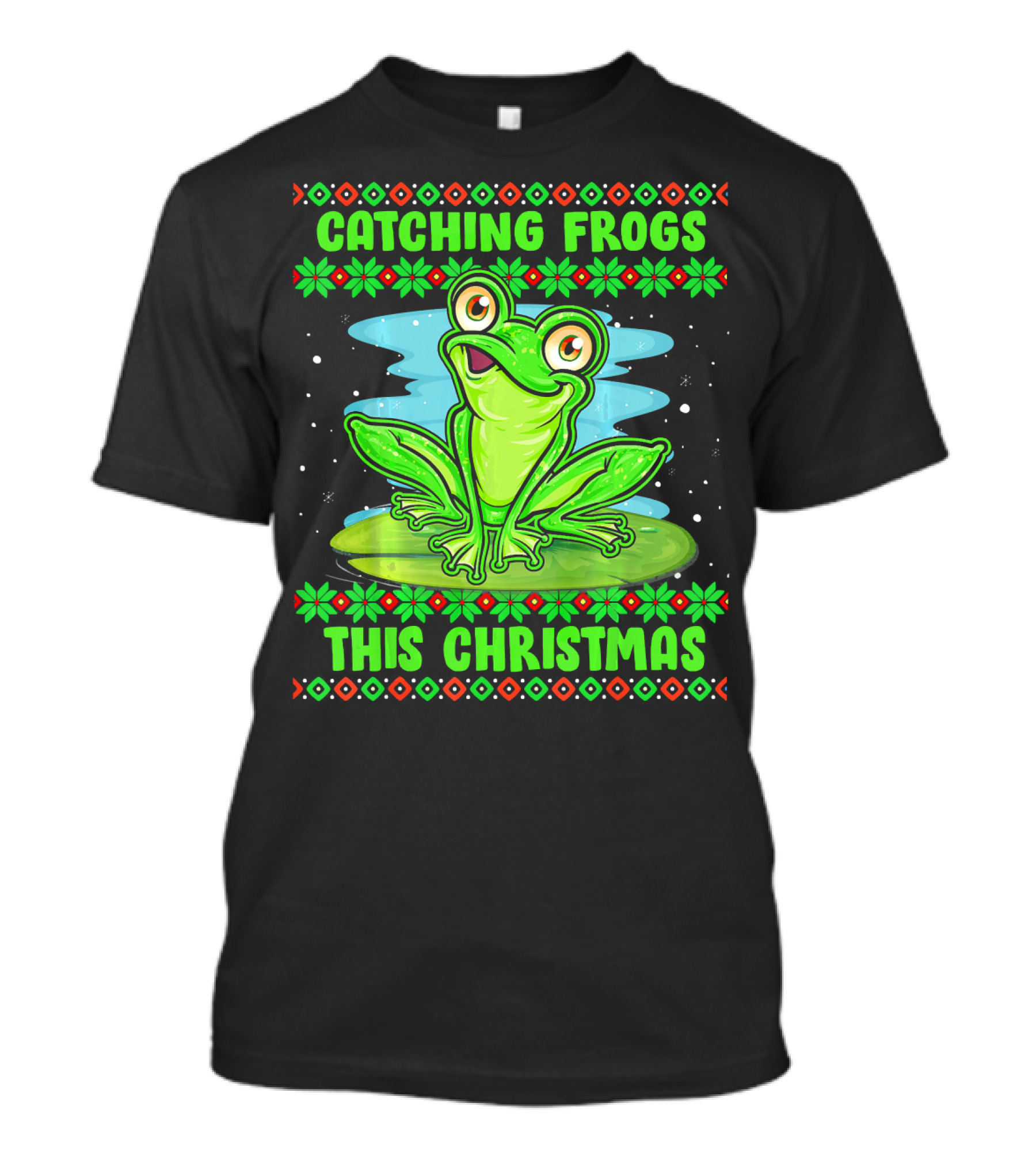 Catching Frogs This Christmas T-Shirt