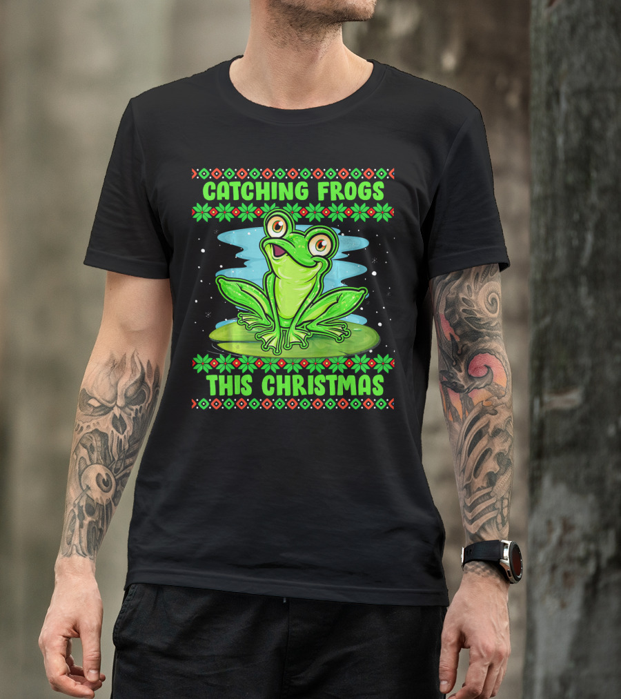 Catching Frogs This Christmas T-Shirt