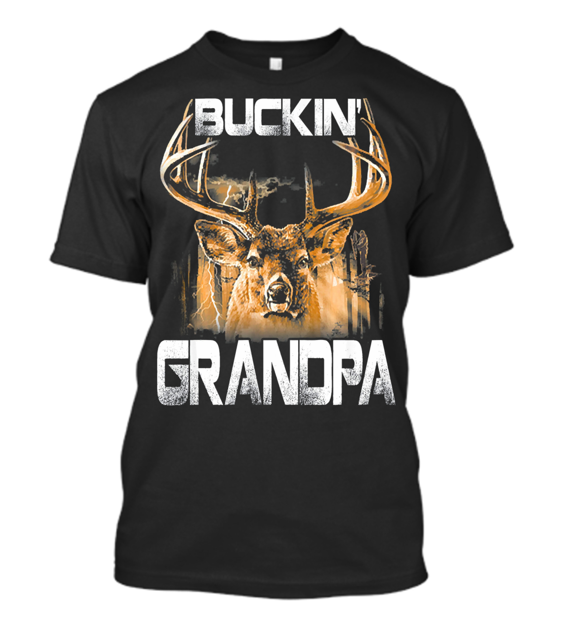 Buckin' Grandpa Deer Buck Antlers T-Shirt