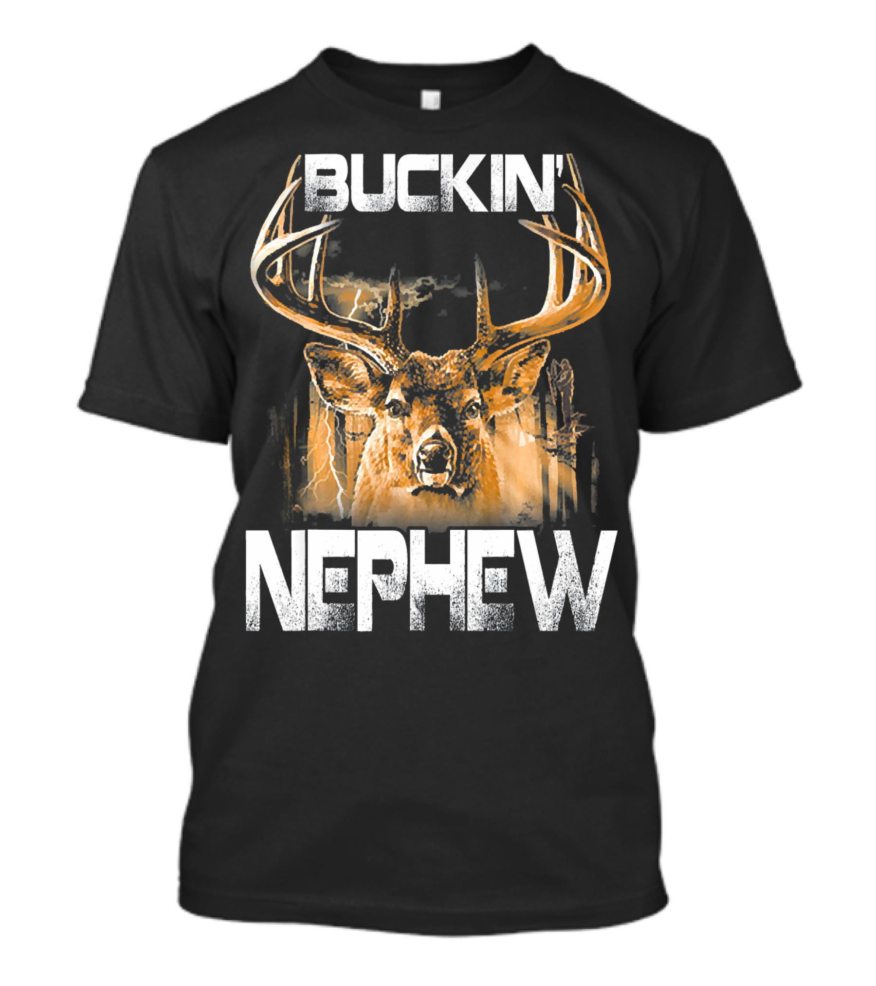 Buckin' Nephew Deer Hunting Bucking Antler Stormfx T-Shirt
