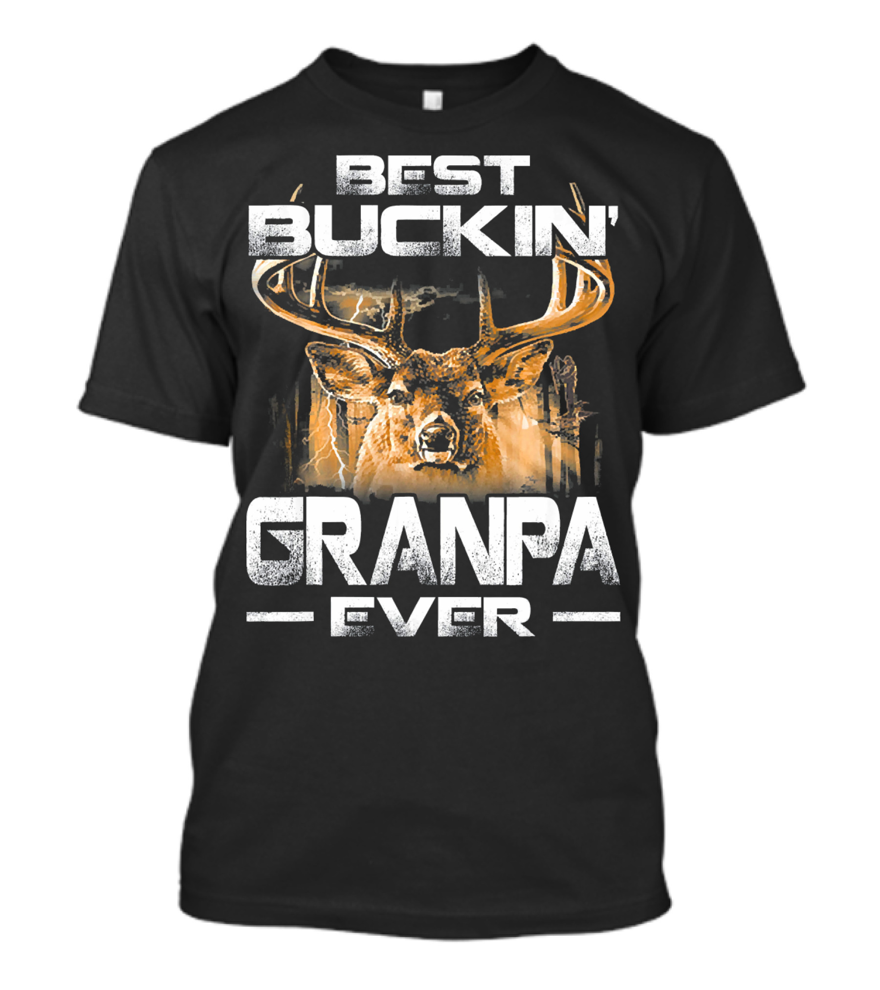 Best Buckin Granpa Ever Deer Buck Antlers T-Shirt
