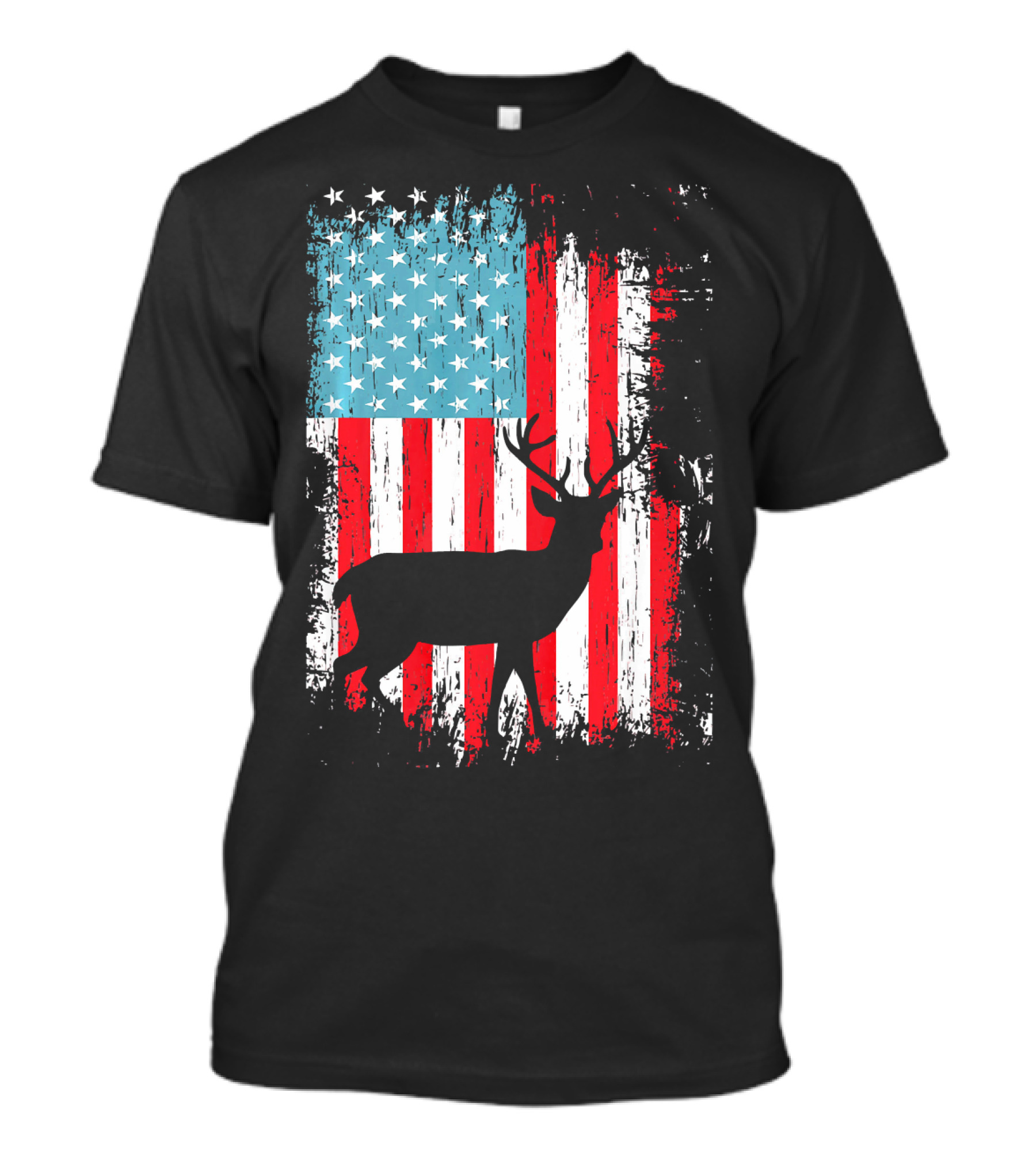 American Flag Buck Silhouette T-Shirt