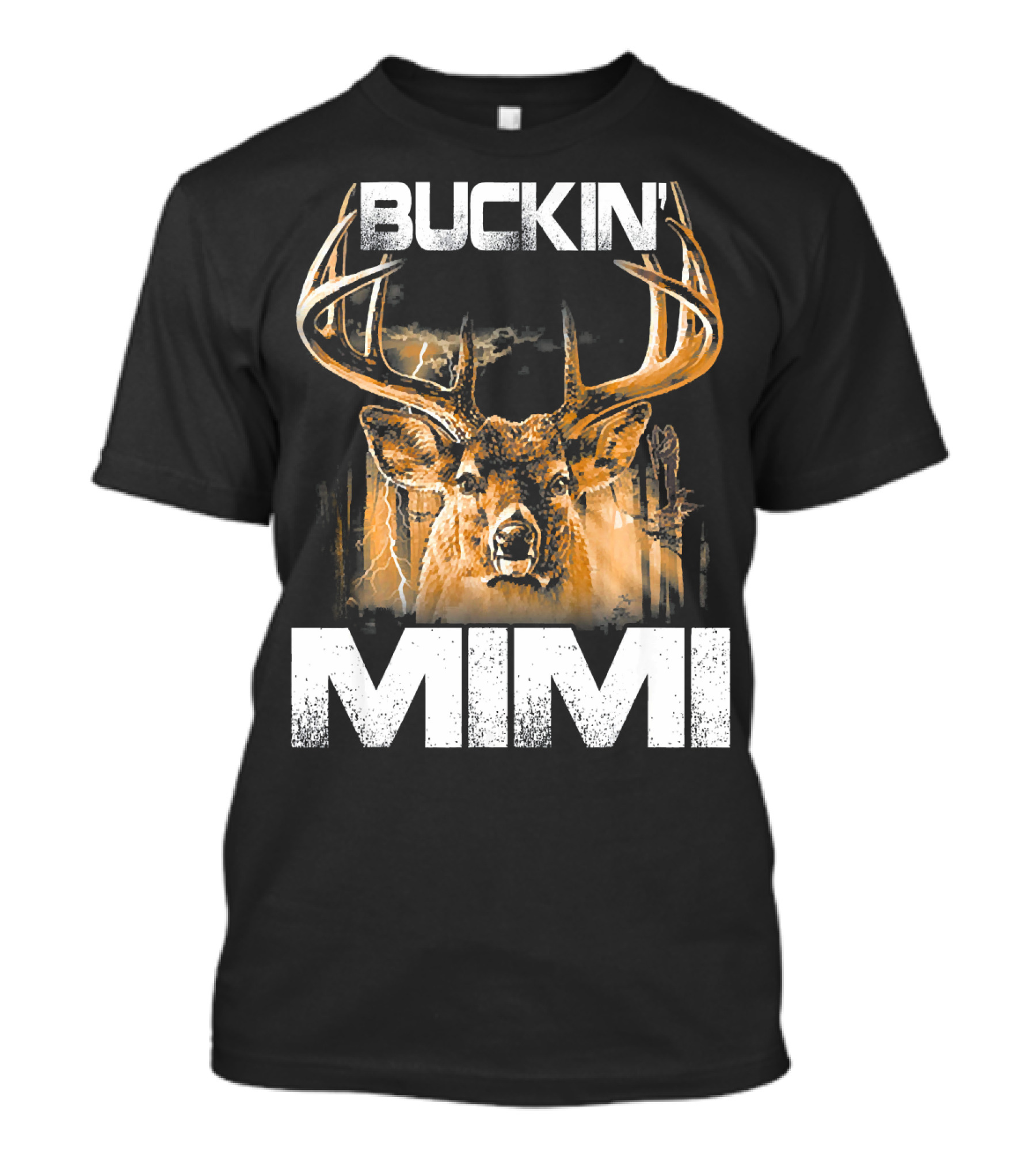 Buckin Mimi Deer Hunting Bucking Stag Antlers T-Shirt