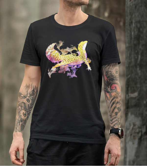 Leopard Gecko Colorful Love Explosion T-Shirt