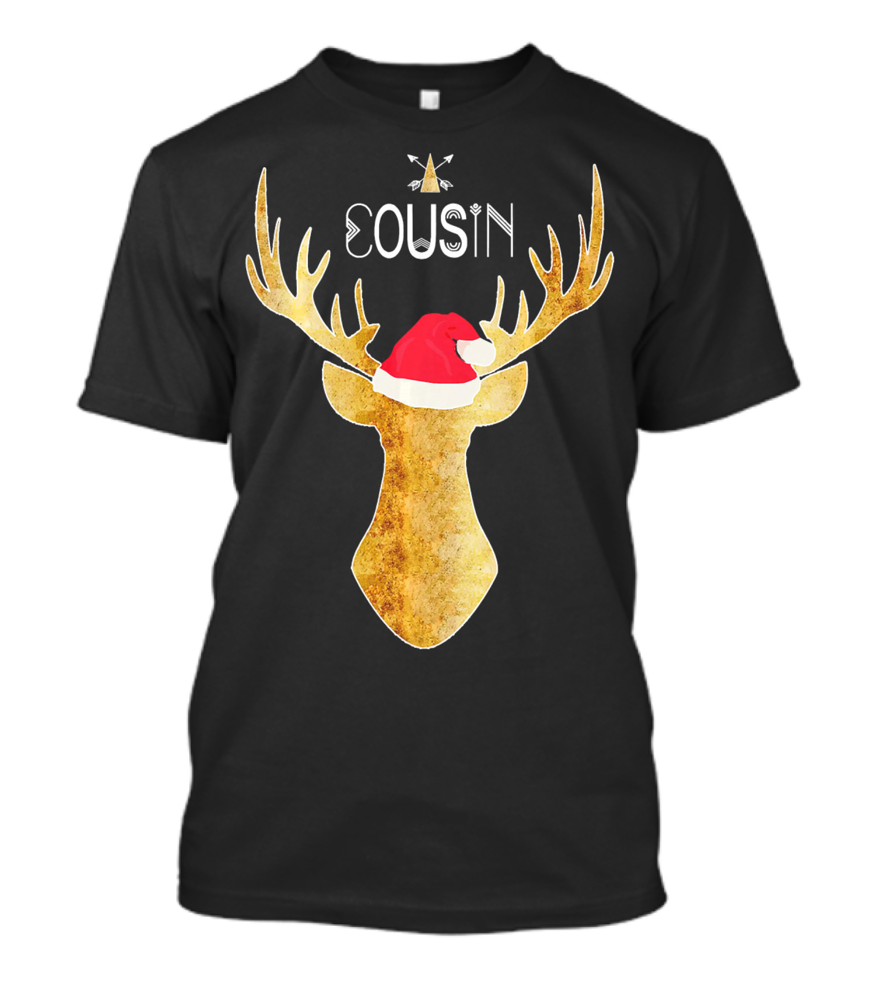 Cousin Buck Deer Santa Tribal Family T-Shirt