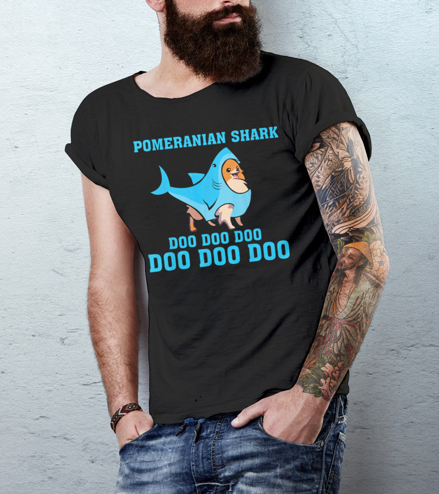 Pomeranian Shark Doo Doo Doo Doo Doo Doo T-Shirt