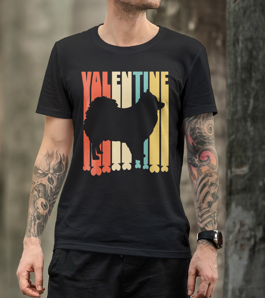 Pomeranian Heart Valentine Vintage T-Shirt