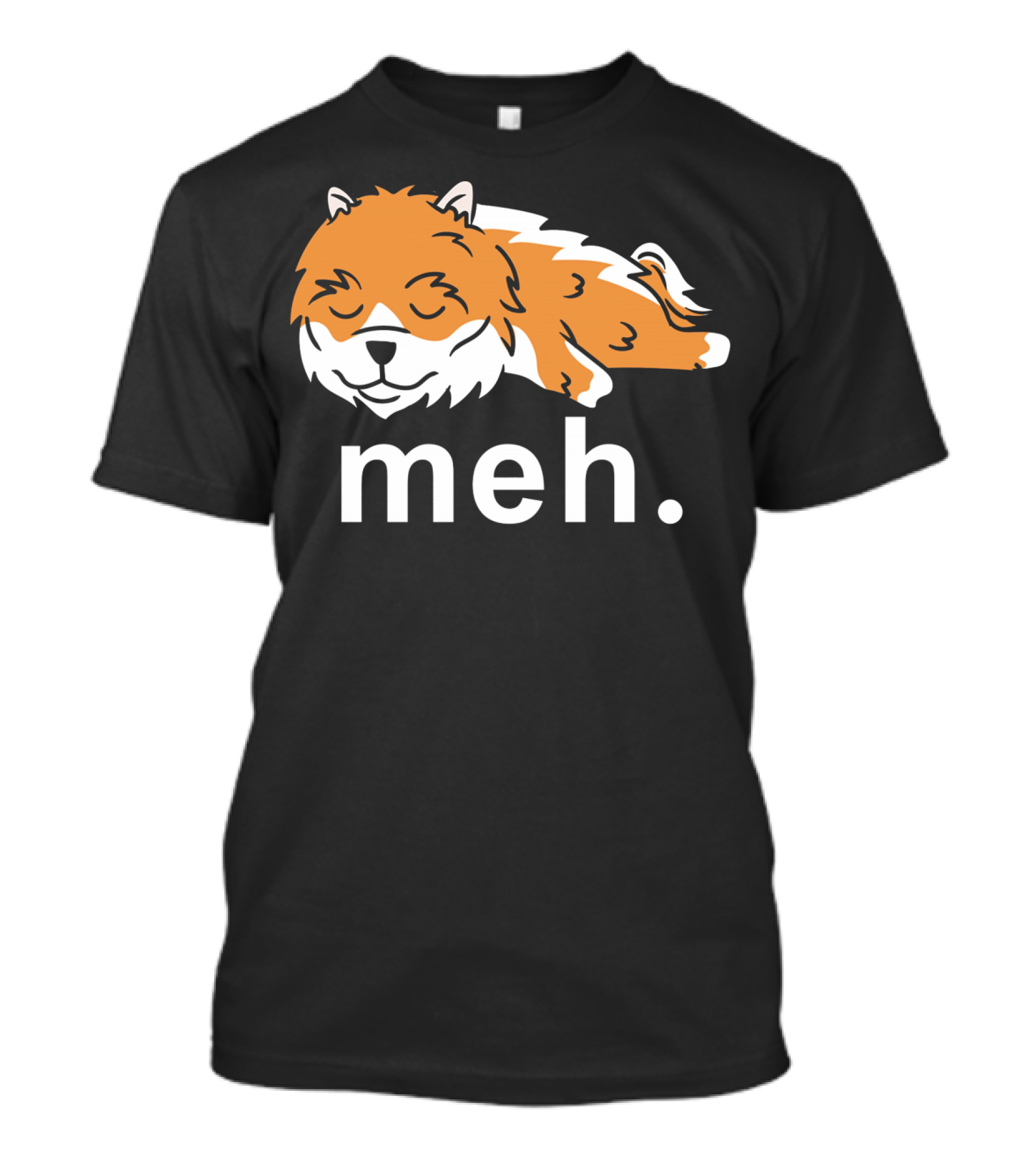 Pomeranian Meh Dog Sleeping T-Shirt