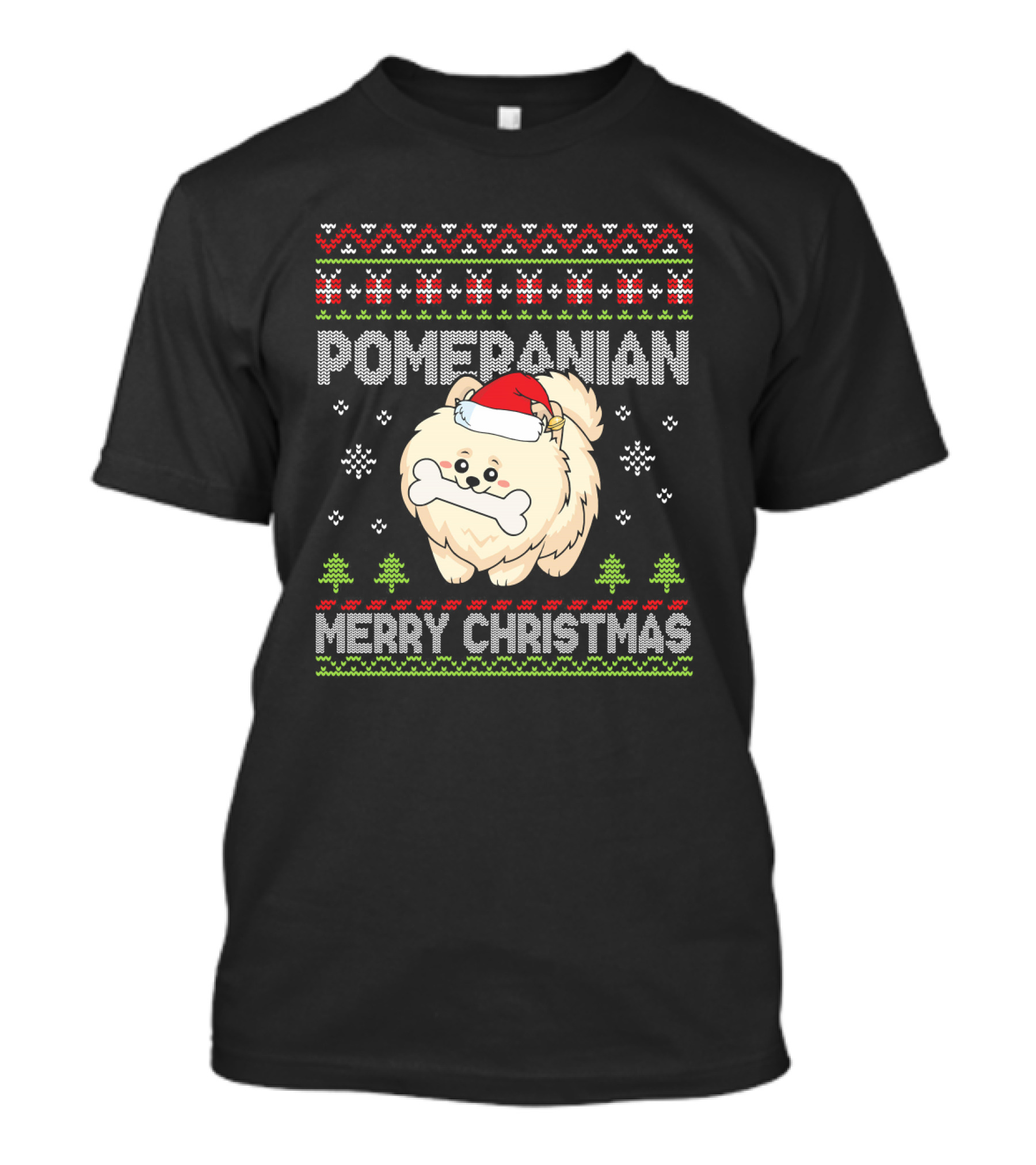 Pomeranian Merry Christmas Noel Costume T-Shirt