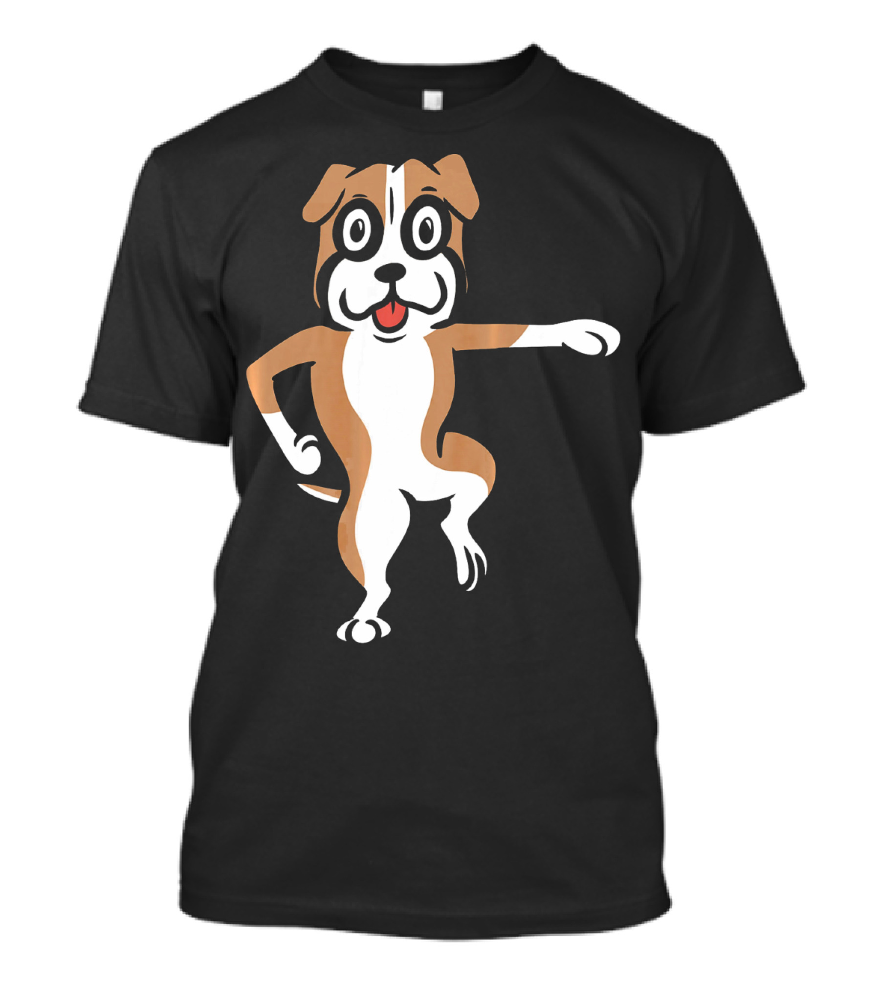 Boxer Dog Best Mates Fun Dance Move T-Shirt