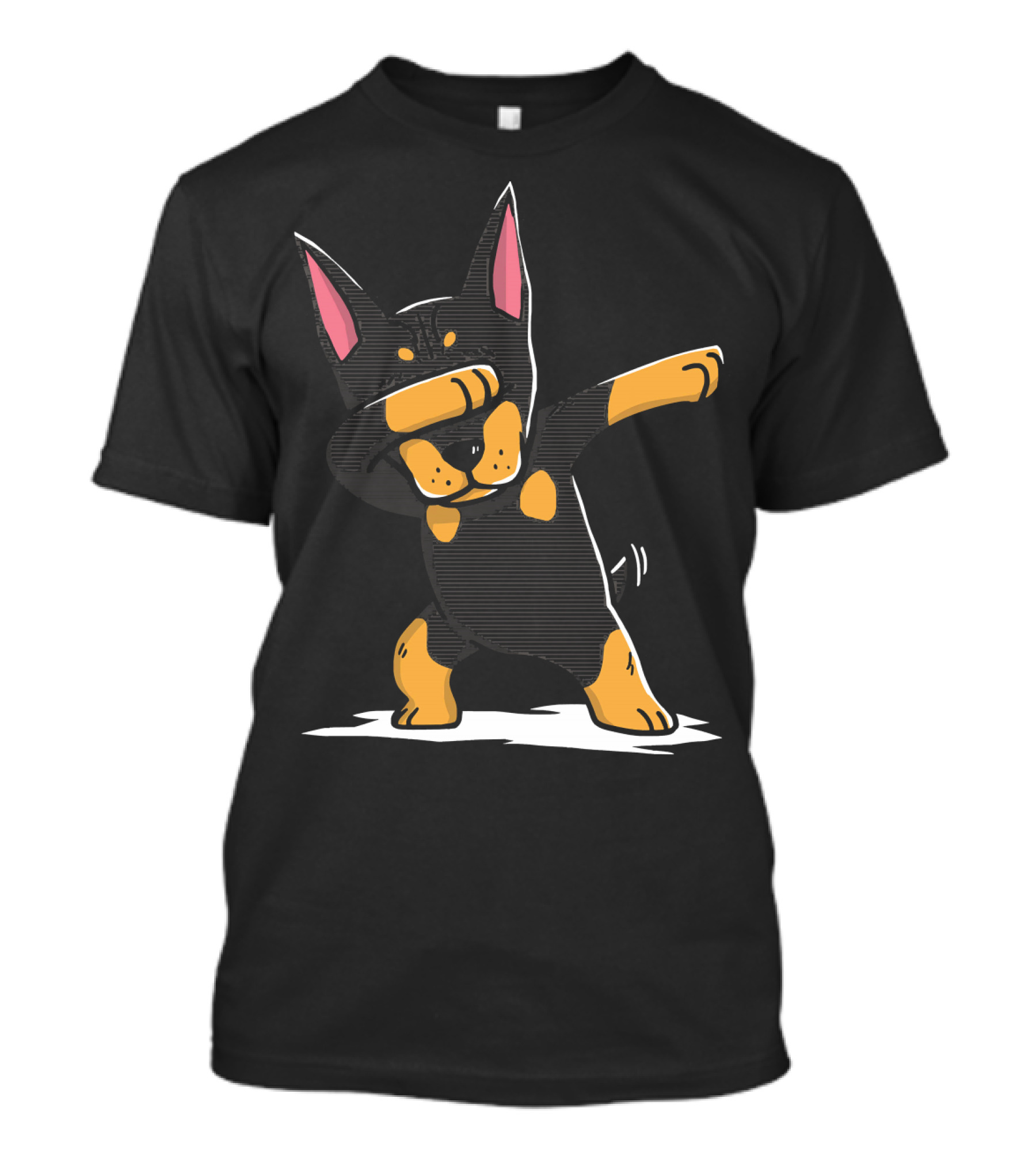 Funny Dabbing Doberman Dance Pose T-Shirt