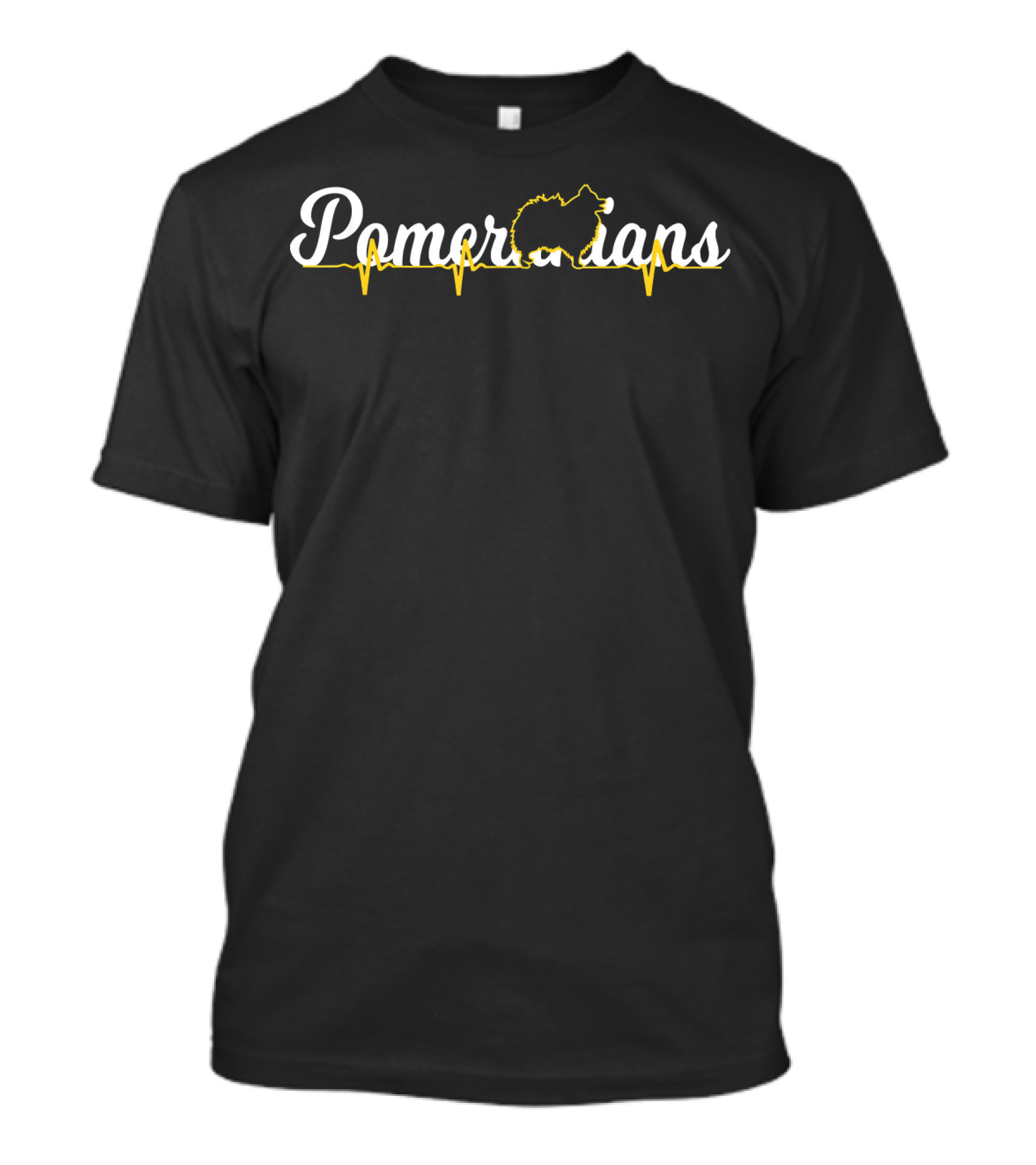 Pomeranians Heartbeat Dog Lovers T-Shirt