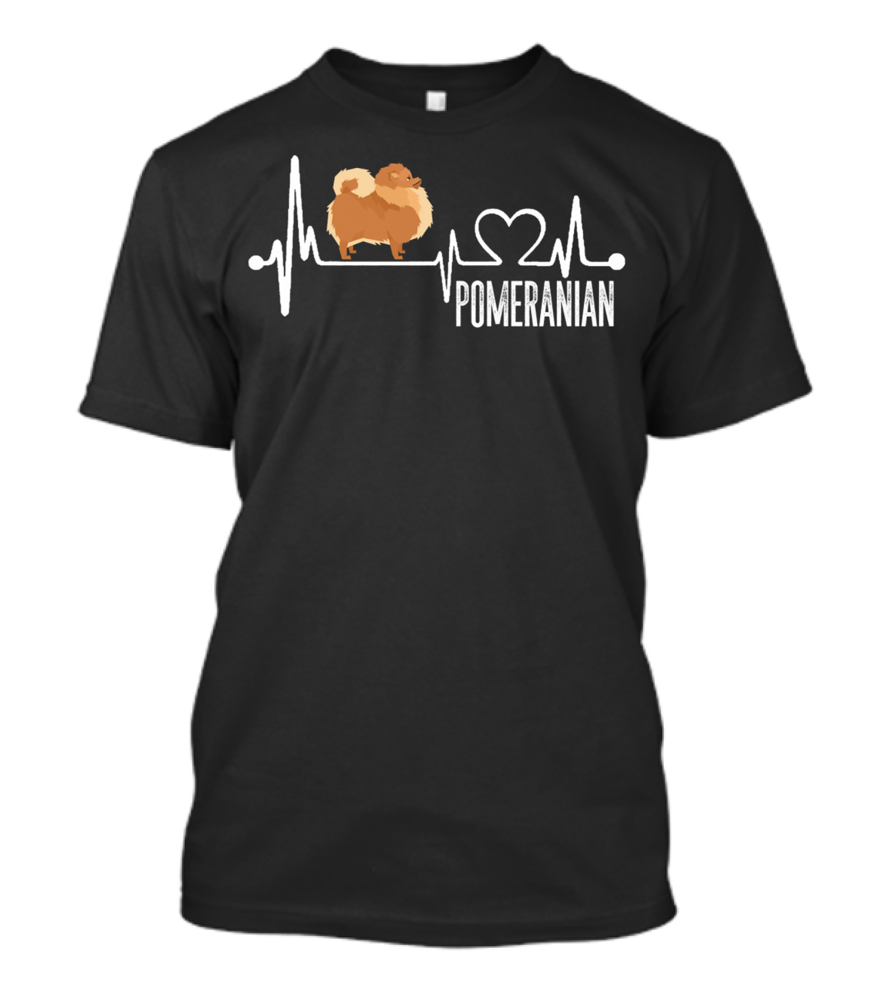 Pomeranian Heartbeat Love T-Shirt