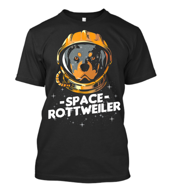 Space Rottweiler Outer Space Suit Canine Adventure T-Shirt
