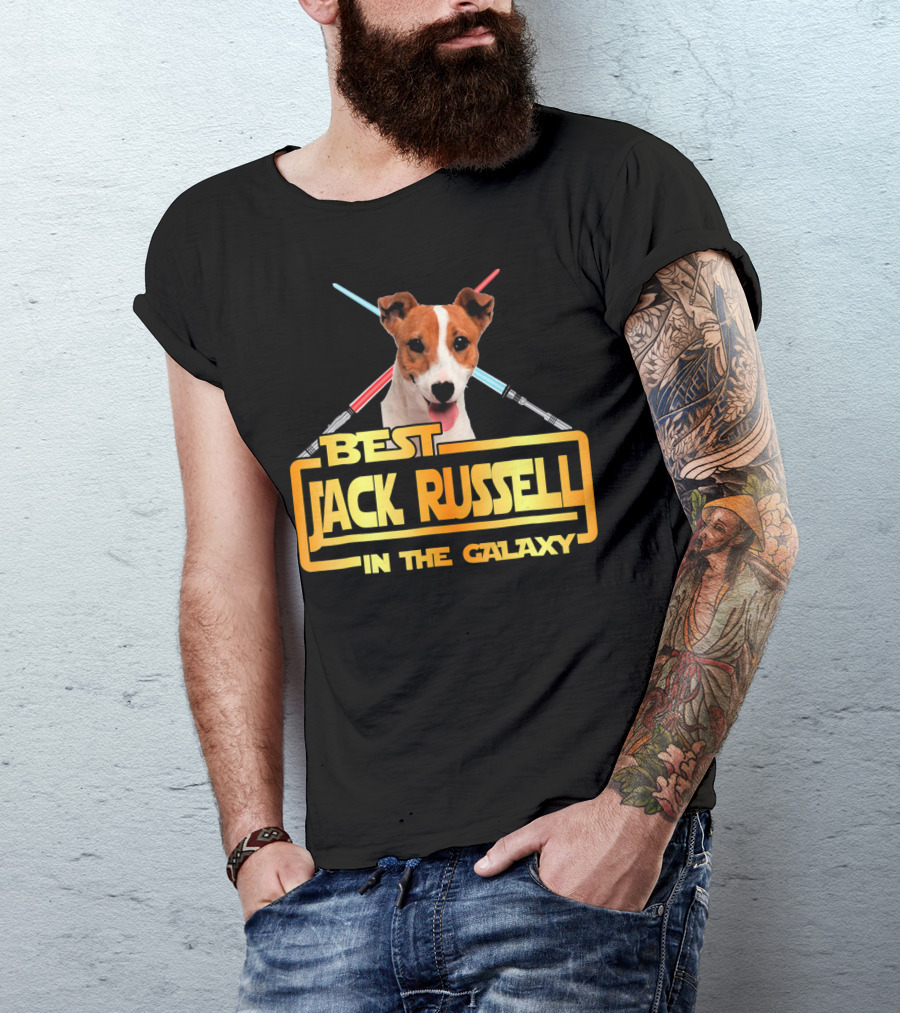 Best Jack Russell In The Galaxy With Lightsabers T-Shirt