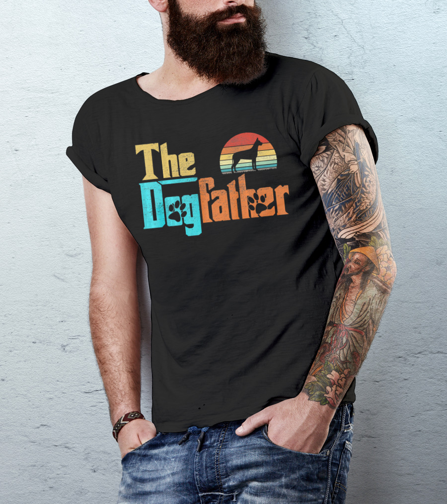 The Dogfather Great Dane Vintage Fun T-Shirt