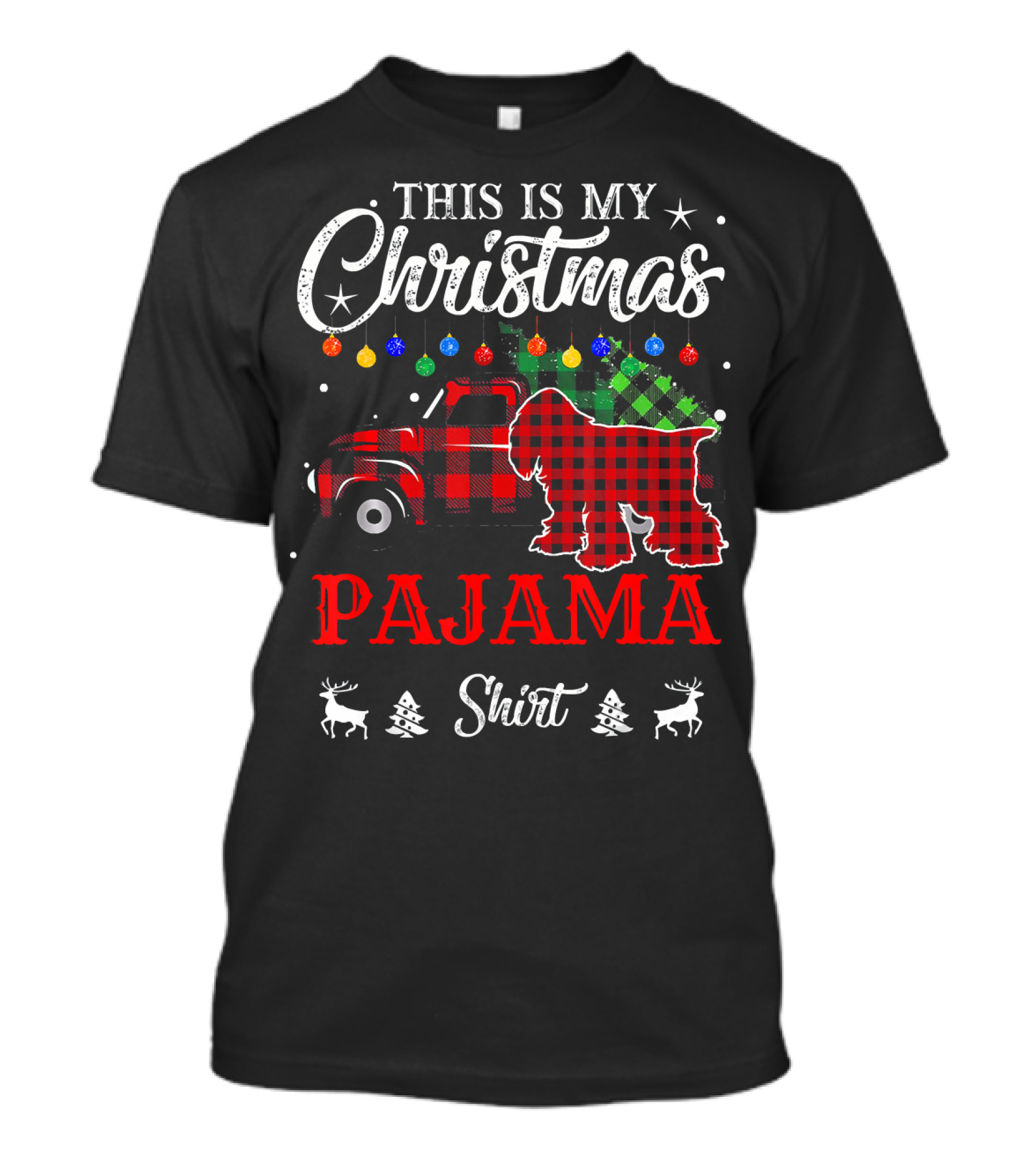 THIS IS MY CHRISTMAS PAJAMA SHIRT COCKER SPANI T-Shirt