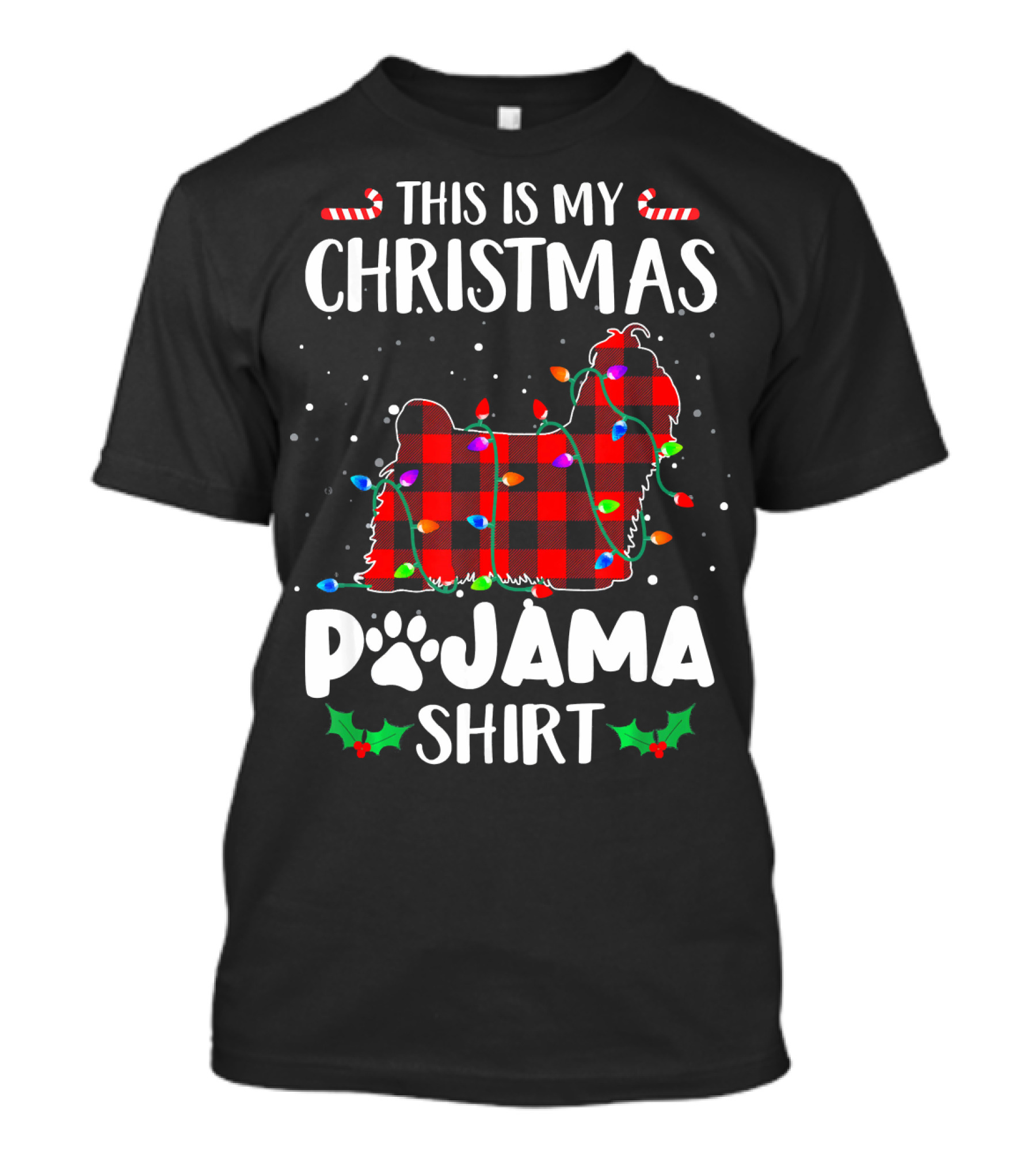 This Is My Christmas Shih Tzu Pajama T-Shirt