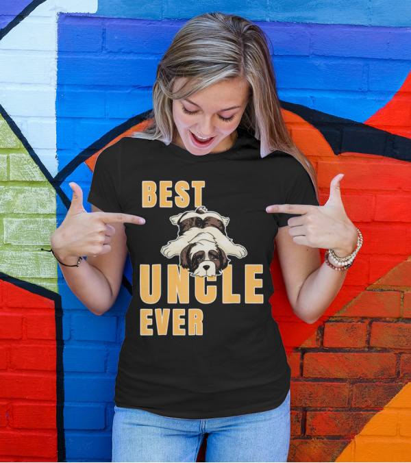 Best Uncle Ever Shih Tzu Dog T-Shirt