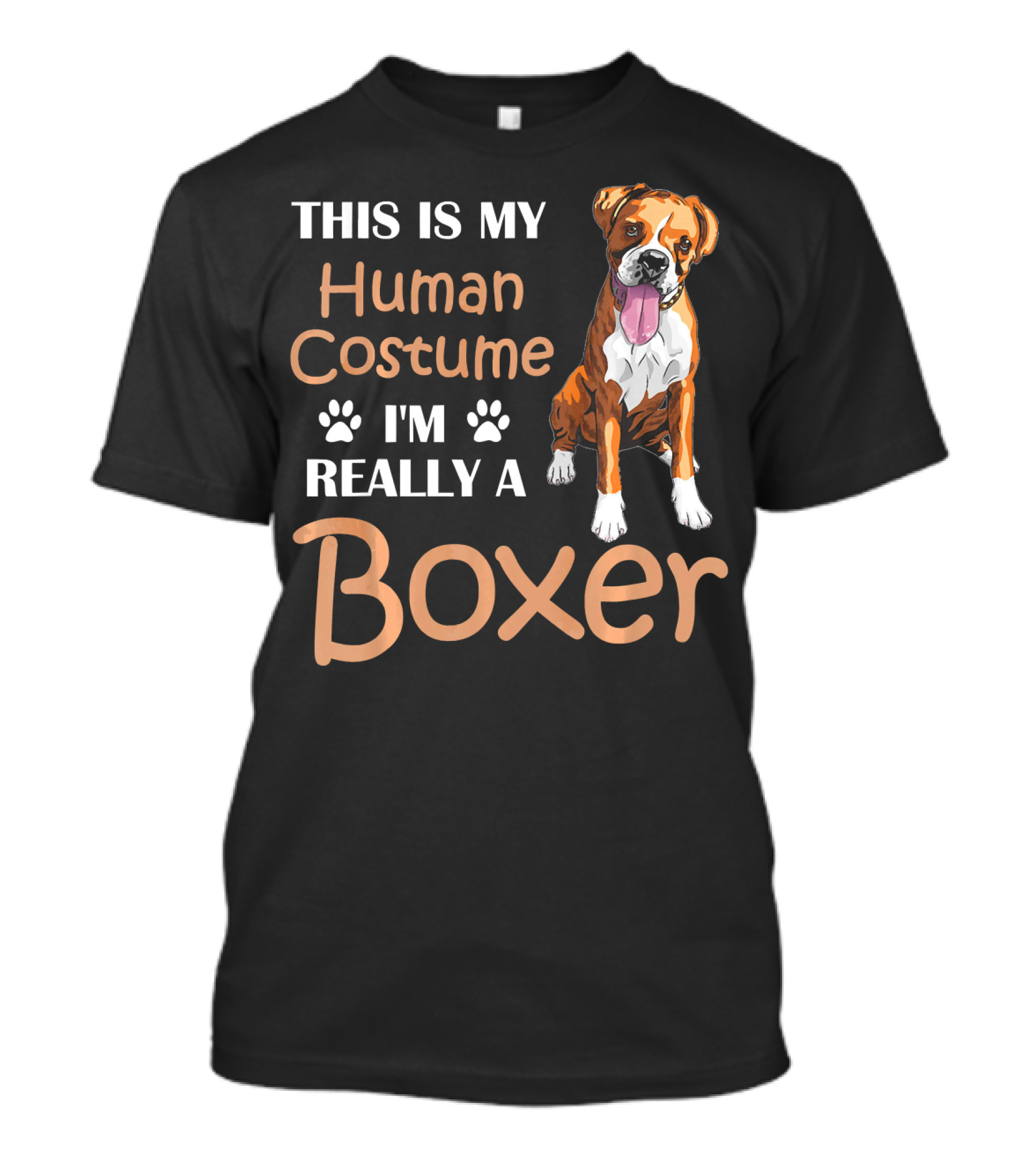 This Is My Human Costume I'm Really A Boxer T-Shirt
