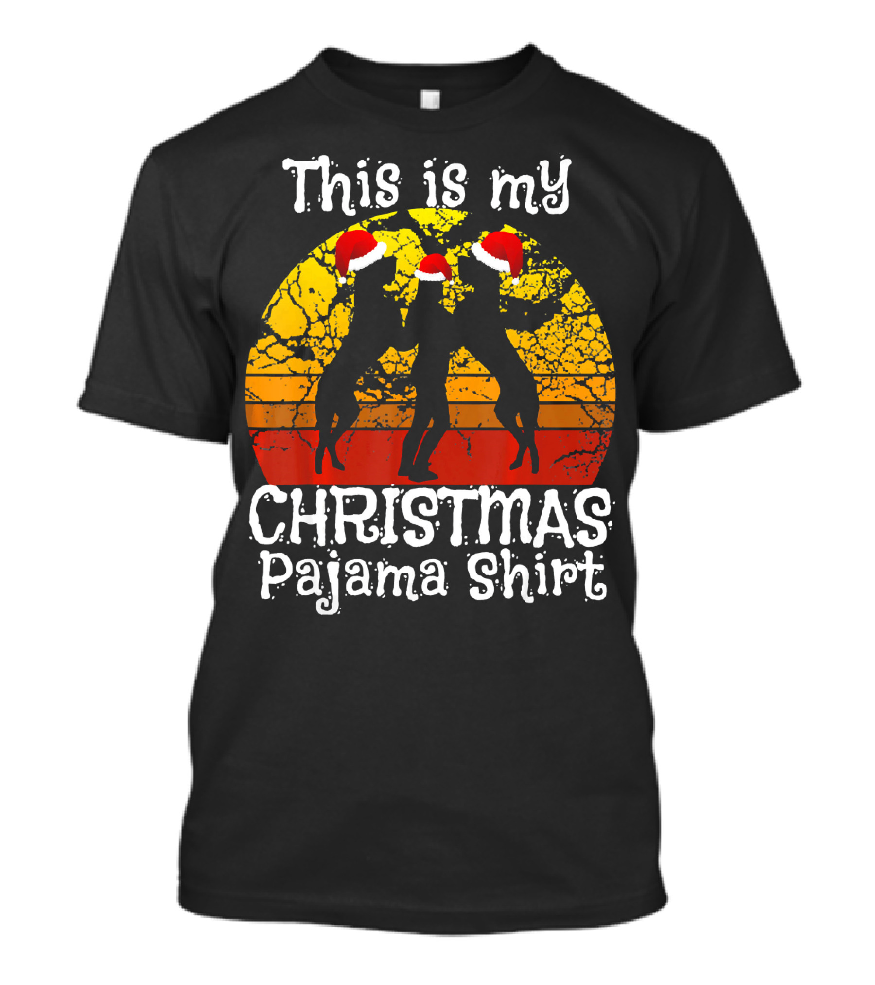 This Is My Christmas Pajama Shirt With Dancing Santas T-Shirt