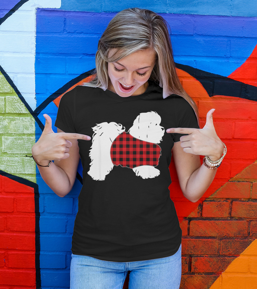 SHIH TZU Lover Dog Plaid T-Shirt