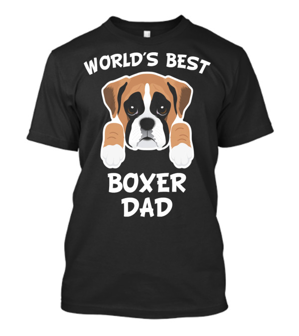 World's Best Boxer Dad Dog Owner T-Shirt