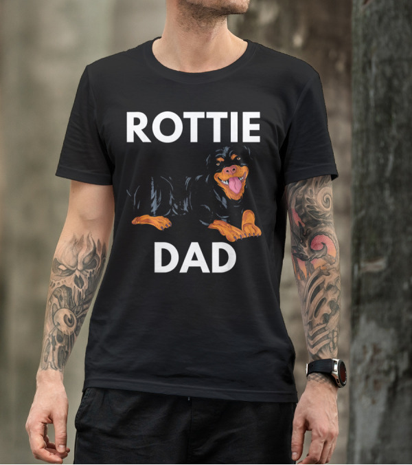 Rottweiler Dad Rottie Dad Rottweiler Daddy Dog Dad T-Shirt