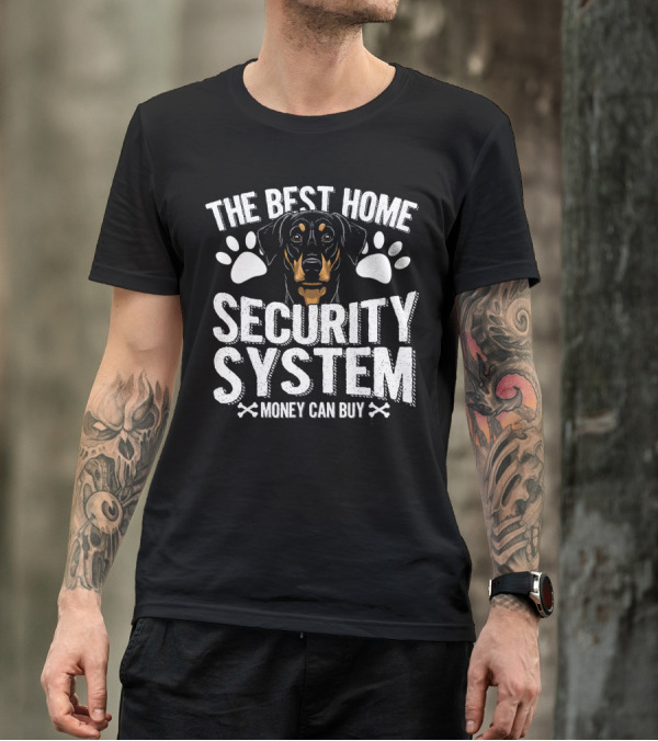 The Best Home Security System Money Can Buy Dog Paw Prints T-Shirt