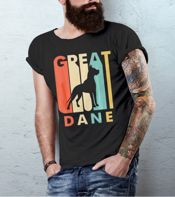 Vintage Style Great Dane Retro T-Shirt
