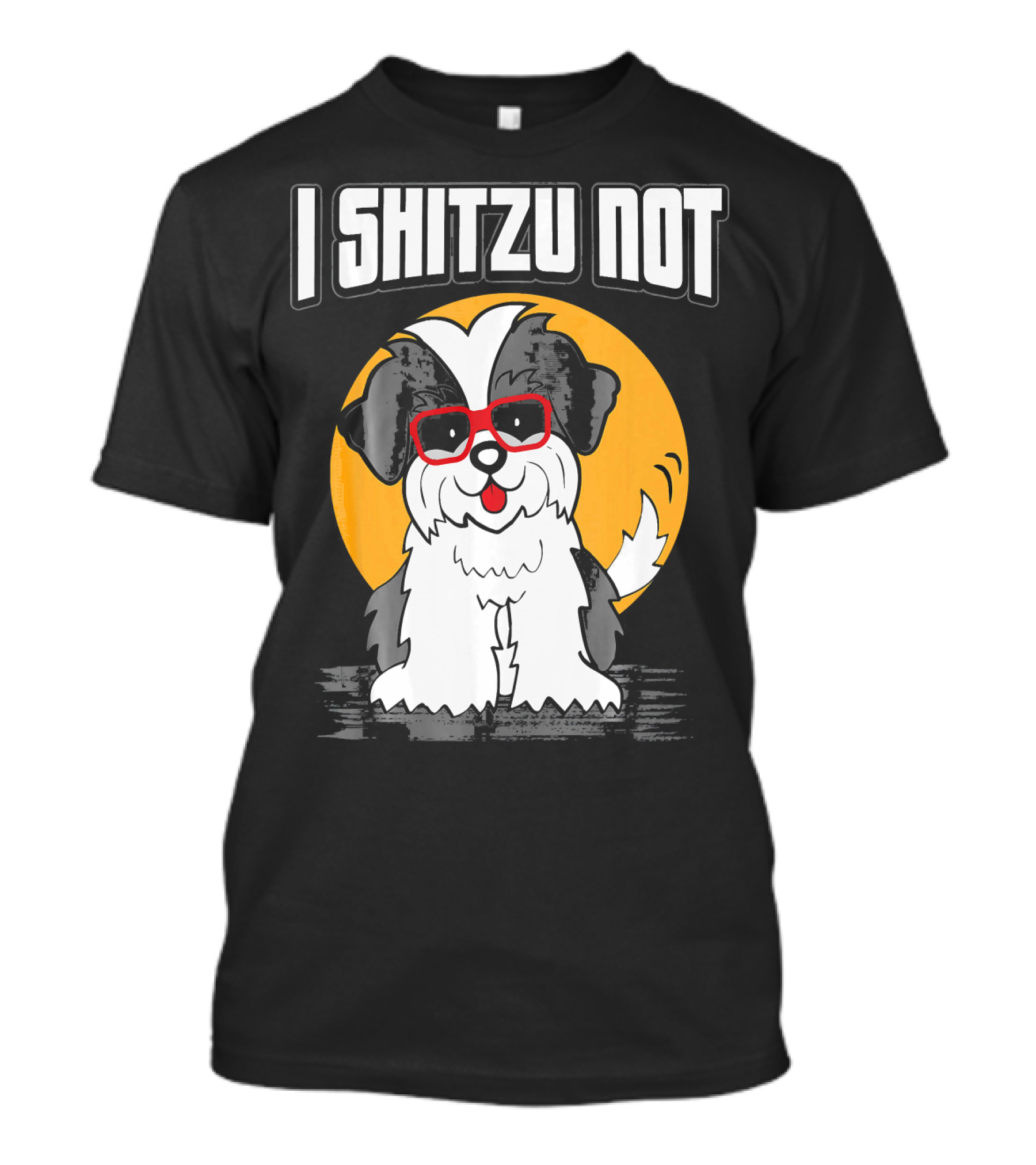 I Shitzu Not Shih Tzu With Red Sunglasses T-Shirt