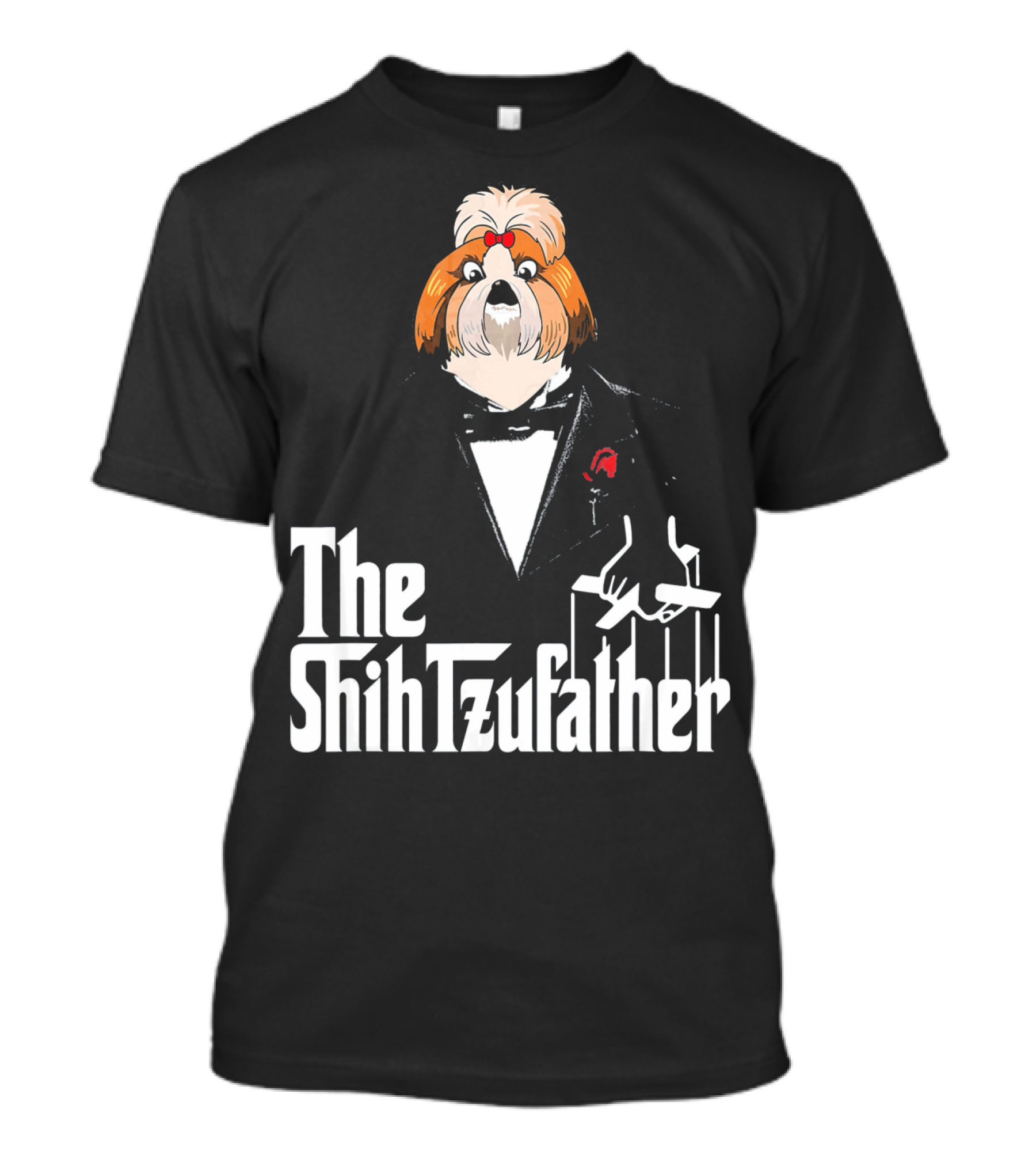 The Shih Tzufather Mafia Dog Puppet T-Shirt