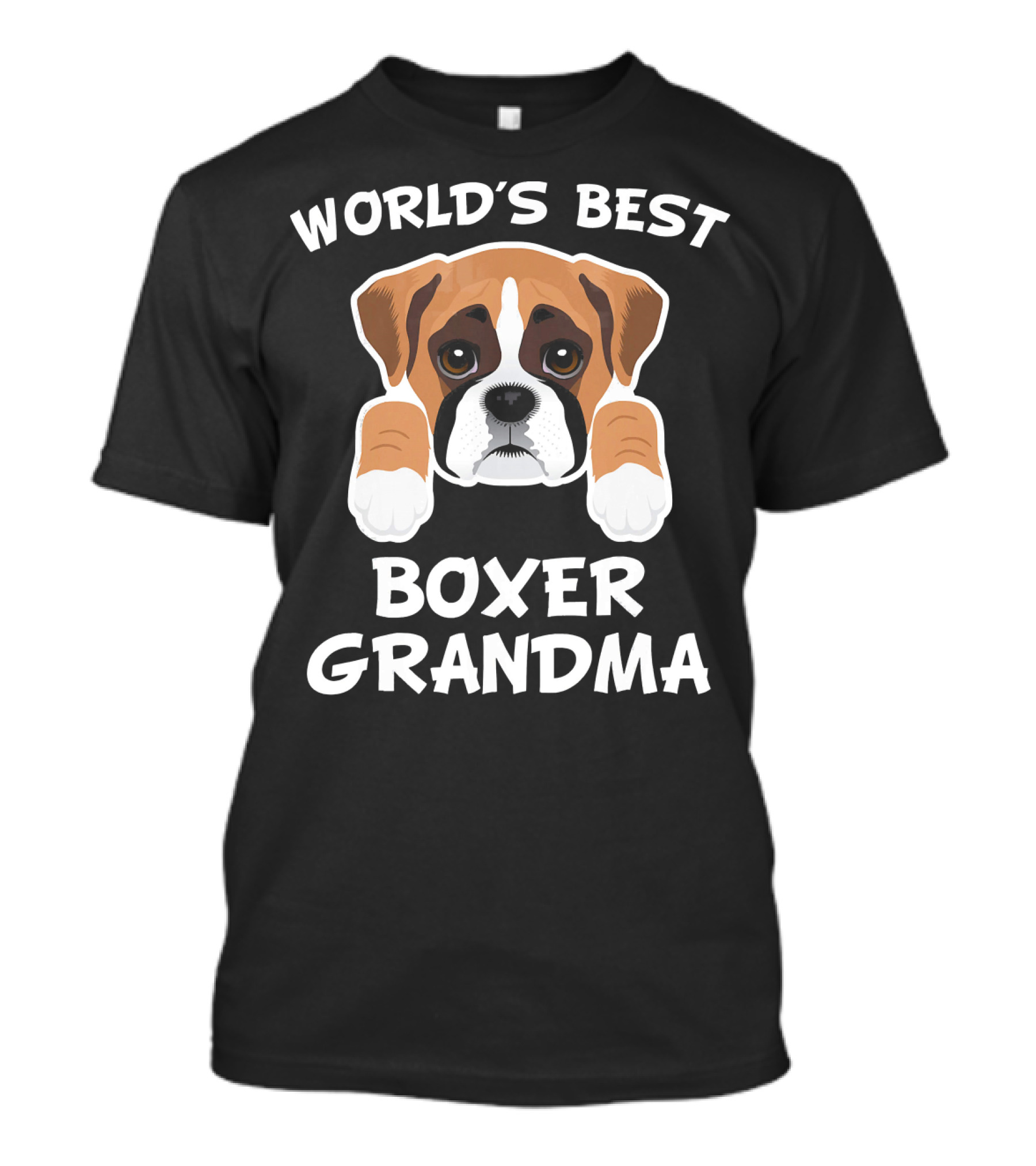 World's Best Boxer Grandma Dog Granddog T-Shirt