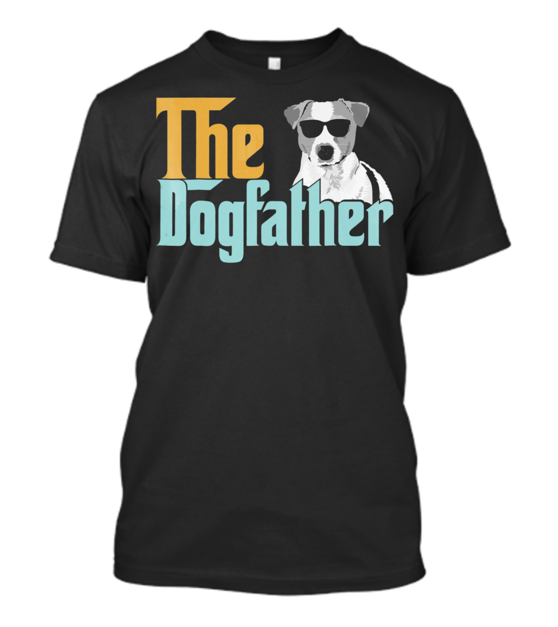 The Dogfather Jack Russell Dog Wearing Sunglasses T-Shirt