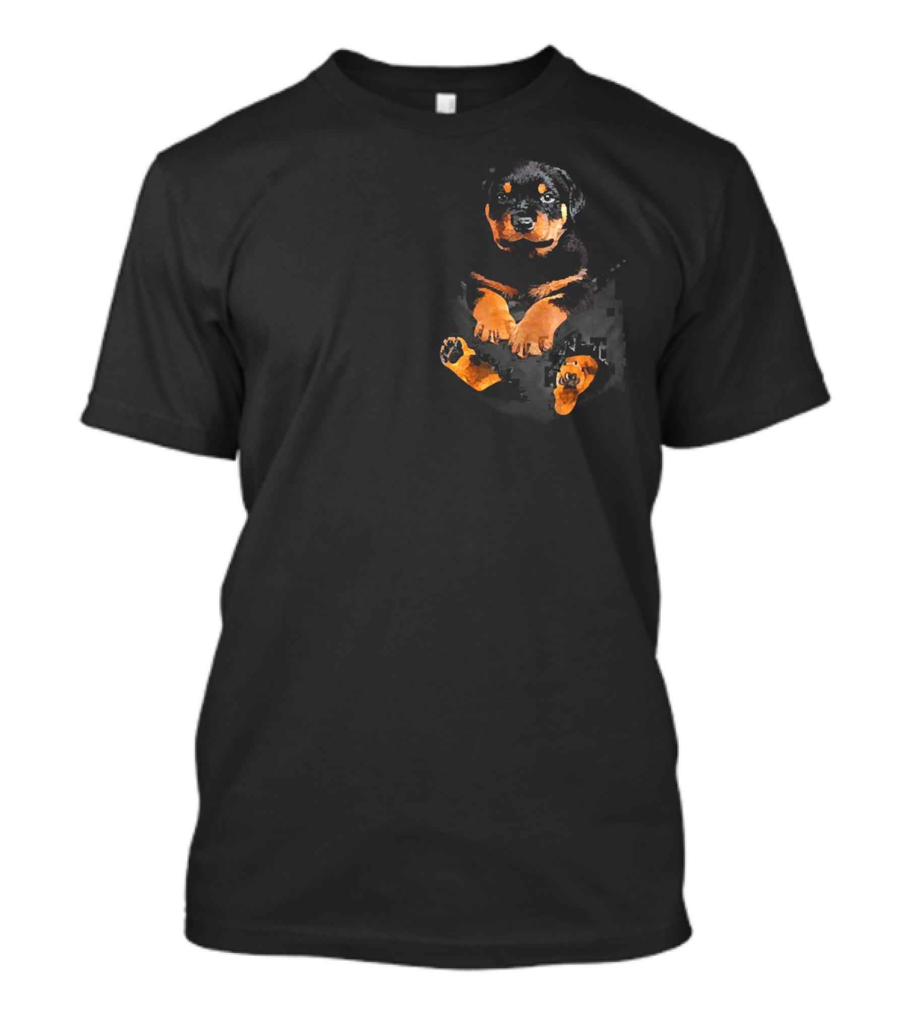 Rottweiler Pocket Dog Lover Cute Puppy T-Shirt