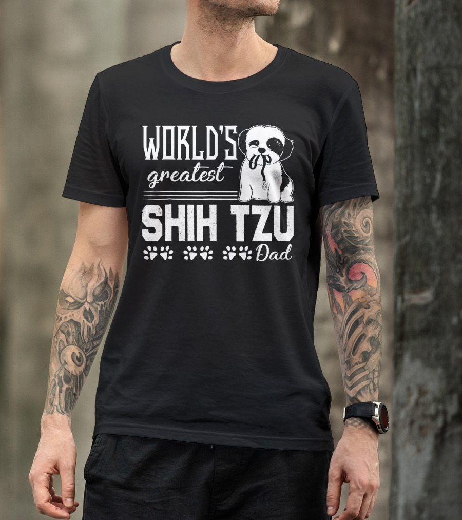 World's Greatest Shih Tzu Dad T-Shirt