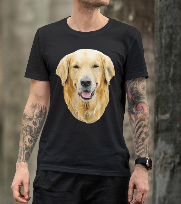 Golden Retriever Dog Portrait Detail Ani T-Shirt